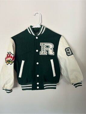 Vintage (Roots Canada) - Leather Varsity Jacket 1990s Small